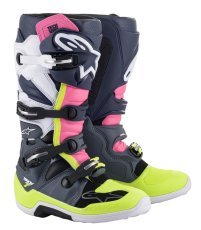 Motokrosové topánky ALPINESTARS  (Modrá/Šedá/Žltá Fluo)