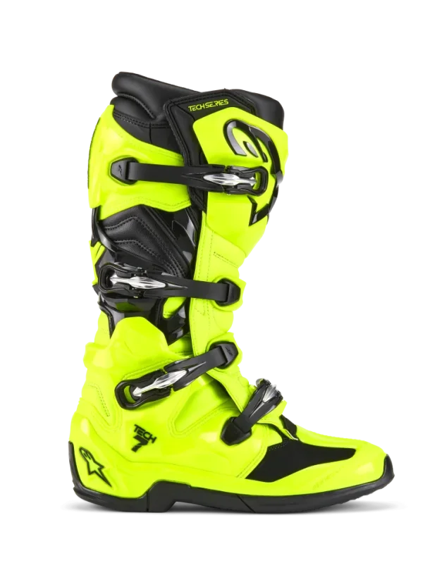 Motokrosové topánky ALPINESTARS TECH 7 (Žltá Fluo/Čierna) - Velikost obuvi: 45,5