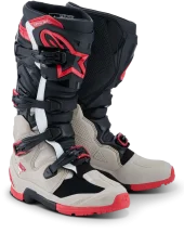 Buty enduro ALPINESTARS TECH 7 ENDURO Czarny/Jasnoszary/Jasnoczerwony