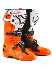 Buty enduro ALPINESTARS  TECH 10 ENDURO Pomarańczowy Fluo Czarny Biały