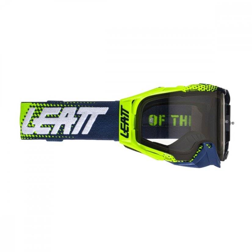 Motokrosové okuliare Leatt Velocity 6.5 Fluo/Modrá