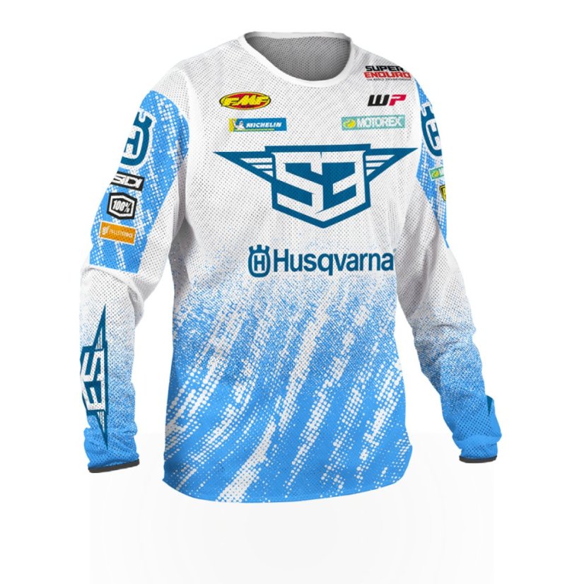 Enduro Dres S3 Parts Modrá-Biela Billy Bolt Replika - Velikost: 2XL