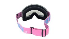 Okulary motokrosowe Airscreen LITE - Szary/Różowy