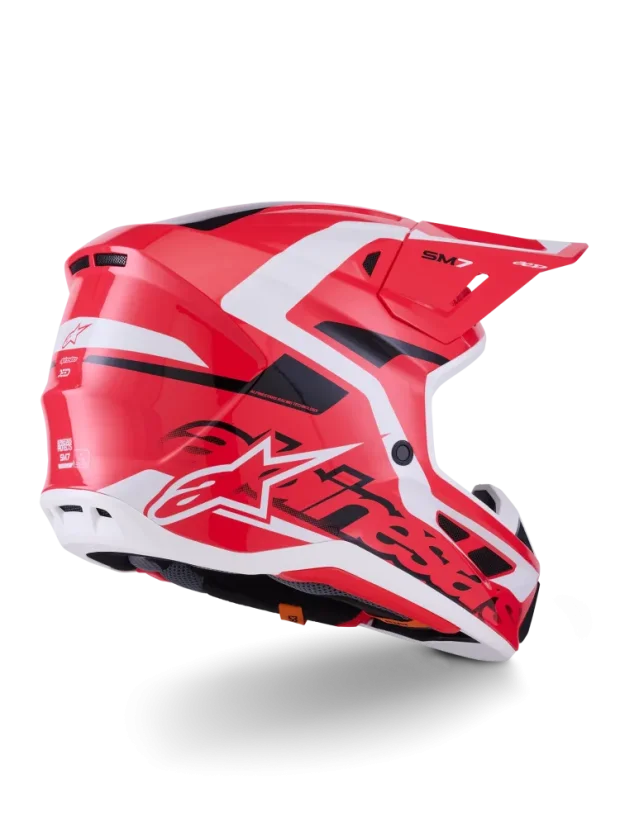 Alpinestars přilba Deed S-M7 Červená/Černá/Bílá