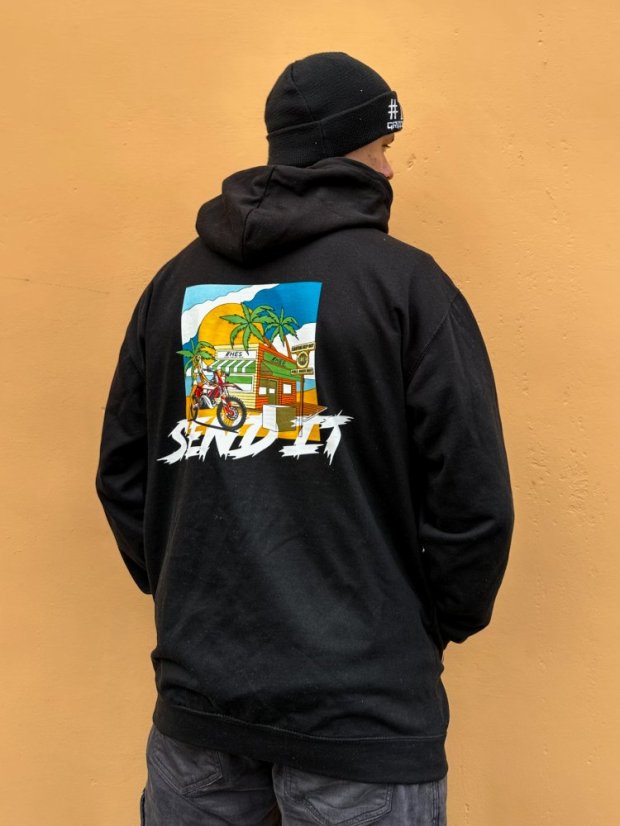 Mikina Beach club SEND IT - Velikost: 2XL