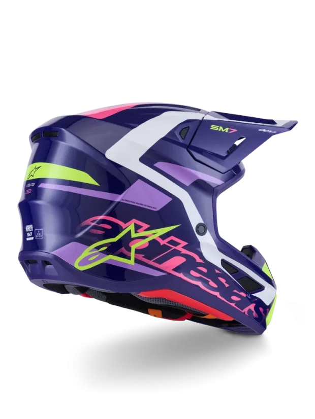 Alpinestars přilba Deed S-M7 Fialová/Růžová