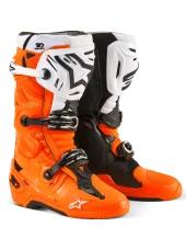 Buty enduro ALPINESTARS  TECH 10 ENDURO Pomarańczowy Fluo Czarny Biały