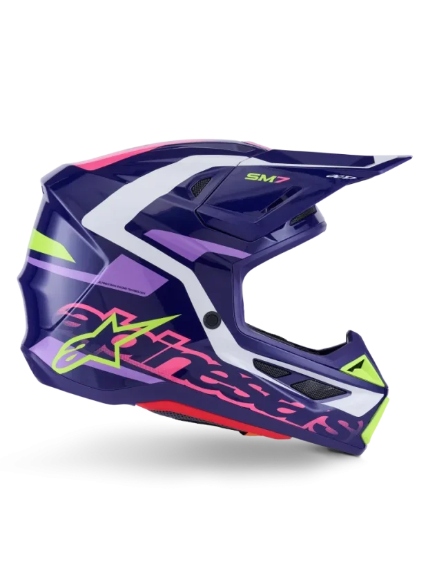 Alpinestars přilba Deed S-M7 Fialová/Růžová