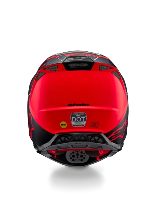 Alpinestars přilba Supertech S-M10 Stříbrná/Černá/Oranžová fluo