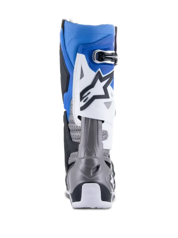 Buty enduro ALPINESTARS  TECH 10 SUPERVENTED Biały/Czarny/niebeski - Rozmiar buta: 44,5