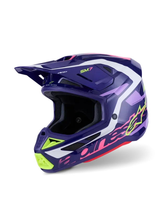 Alpinestars přilba Deed S-M7 Fialová/Růžová