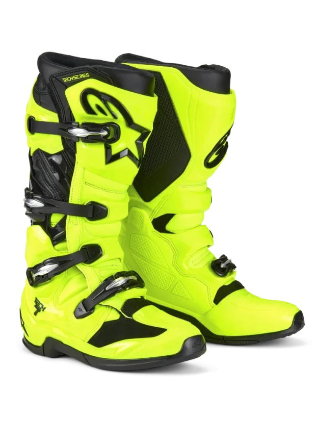Motokrosové topánky ALPINESTARS TECH 7 (Žltá Fluo/Čierna) - Velikost obuvi: 45,5