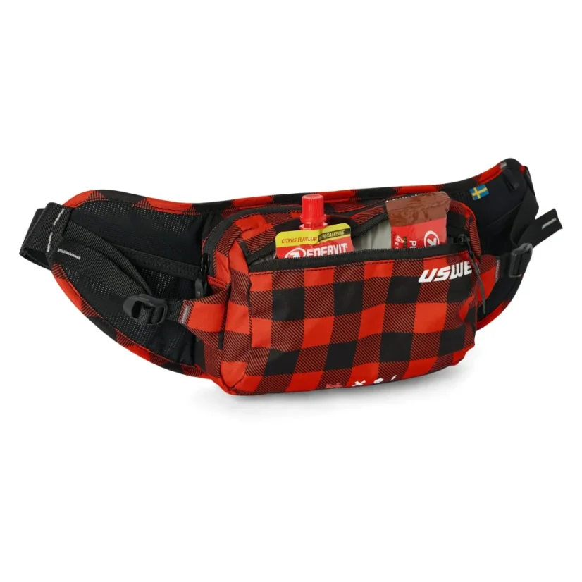 Ledvinka USWE Waist 2 Hip Pack Červeno-Čierna