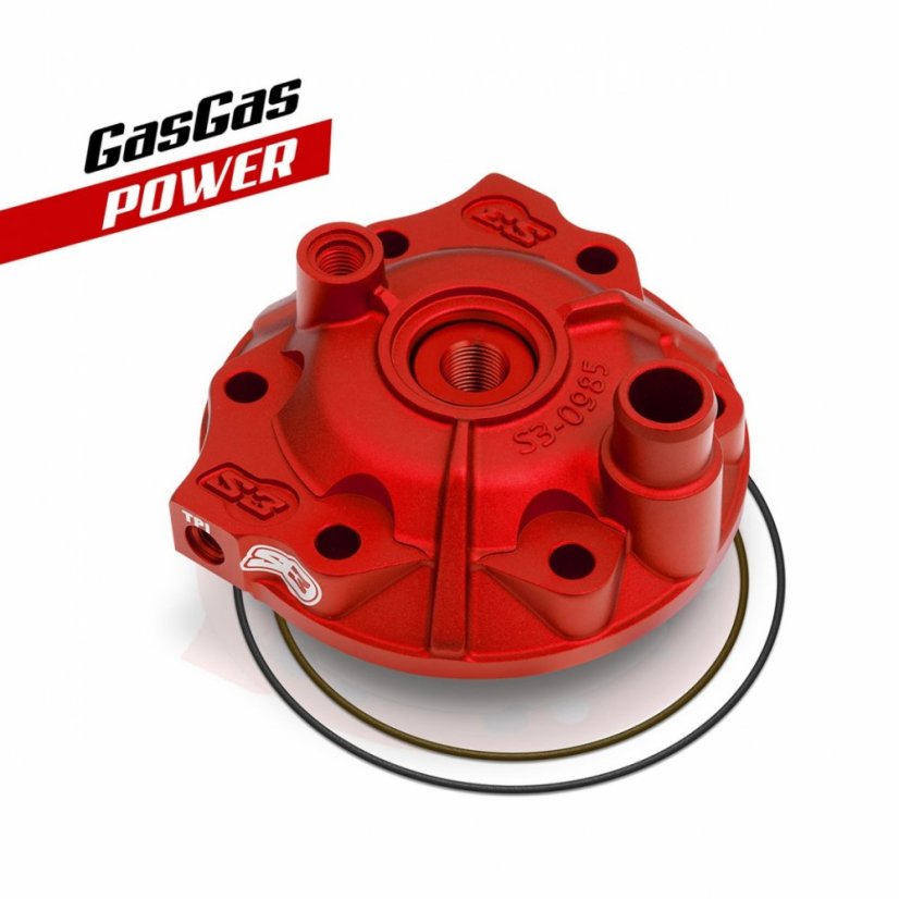 Ladená hlava válca S3Parts červená POWER KIT GASGAS 300 TPI
