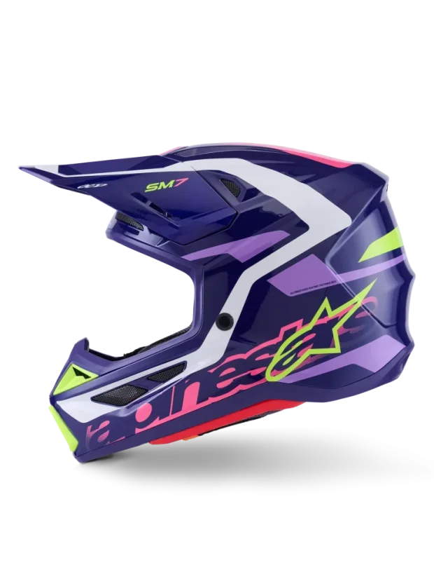 Alpinestars přilba Deed S-M7 Fialová/Růžová