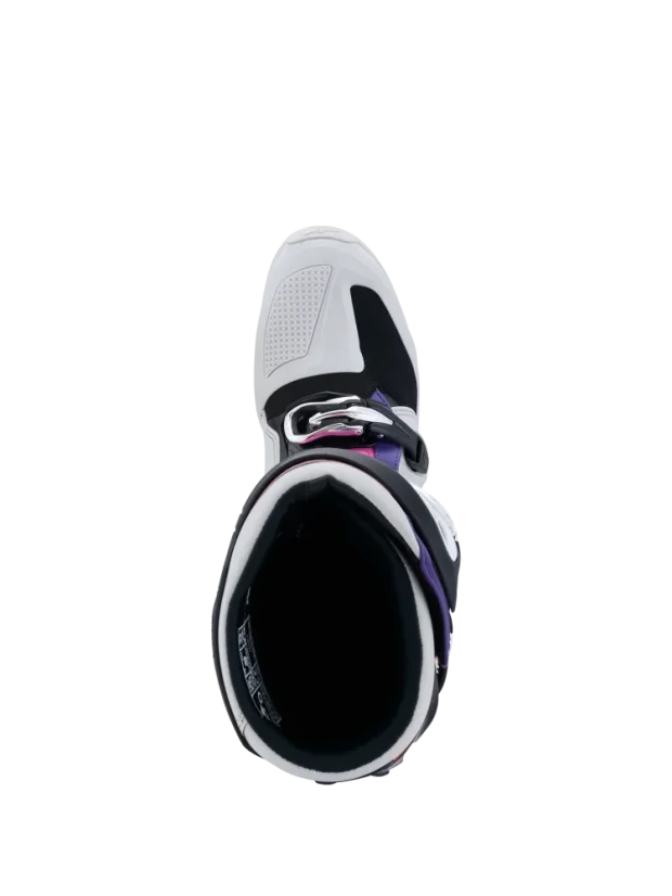 Motokrosové boty ALPINESTARS TECH 7 Černá/Světle šedá/Oranžová fluo/Magenta - Velikost obuvi: 40,5