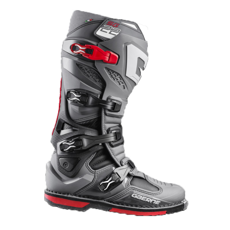 Motokrosové topánky Gaerne SG-22 Anthracite Black Red - Veľkosť obuvi: 42