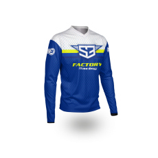 Enduro Dres S3 Parts Modrá-Žlutá