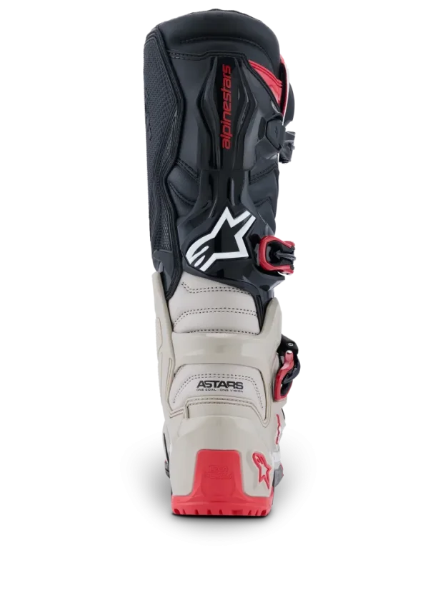 Buty enduro ALPINESTARS TECH 7 ENDURO Czarny/Jasnoszary/Jasnoczerwony - Rozmiar buta: 47