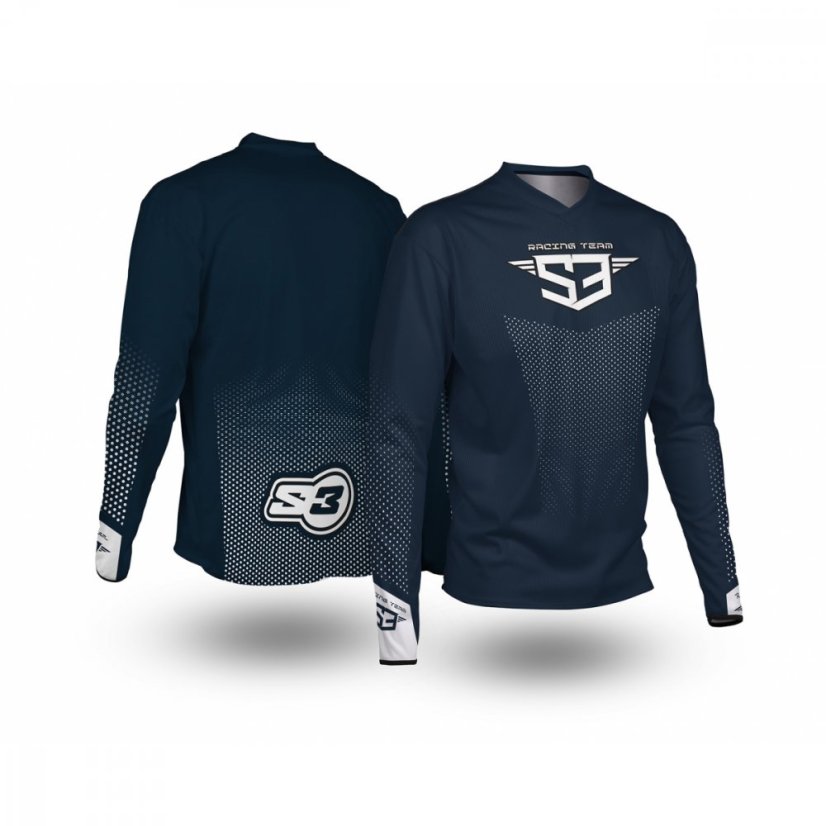 Enduro Dres S3Parts MODRÁ KOLEKCE - Velikost: 2XL