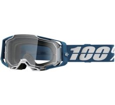 Motokrosové Brýle 100% ARMEGA MODRÁ/STŘÍBRNÁ