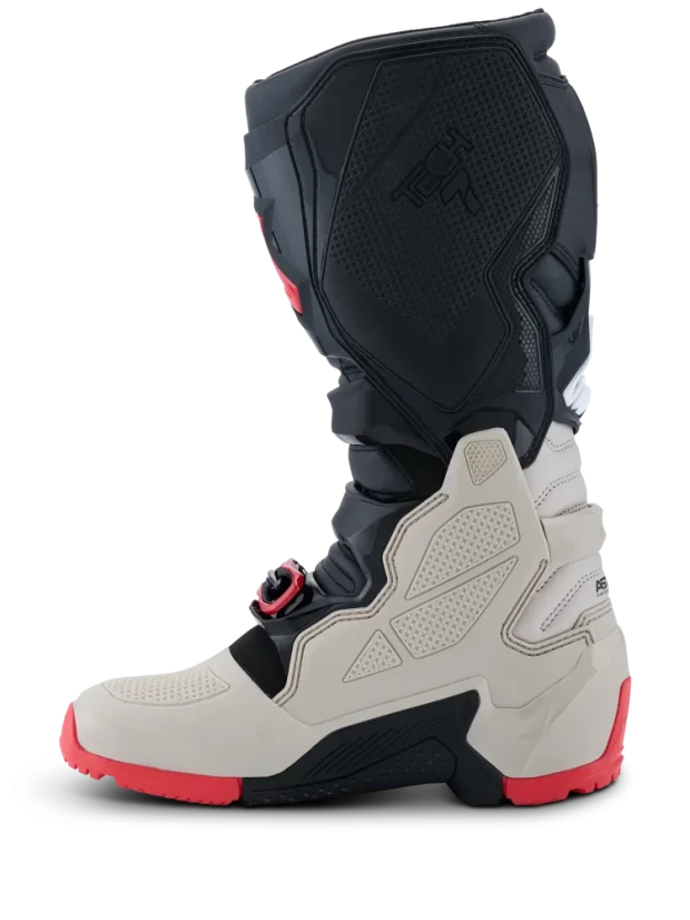 Buty enduro ALPINESTARS TECH 7 ENDURO Czarny/Jasnoszary/Jasnoczerwony - Rozmiar buta: 47