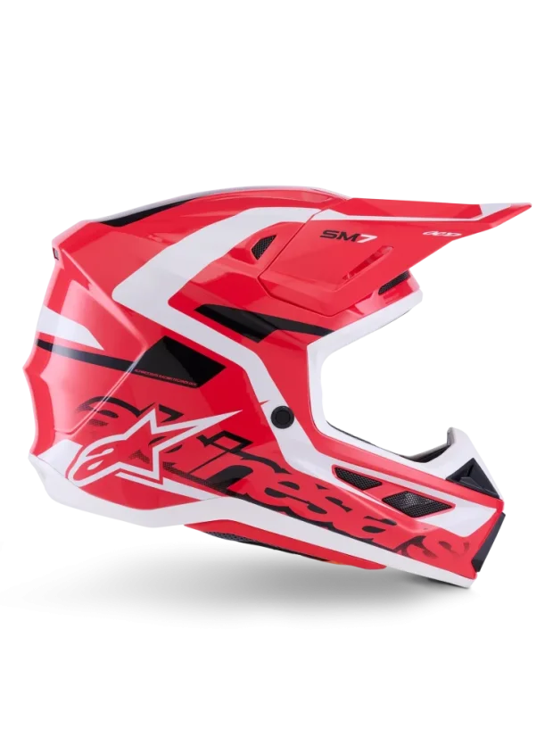 Alpinestars přilba Deed S-M7 Červená/Černá/Bílá - Velikost: XS