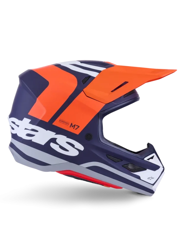 Alpinestars přilba Core S-M7 Oranžová/Modrá