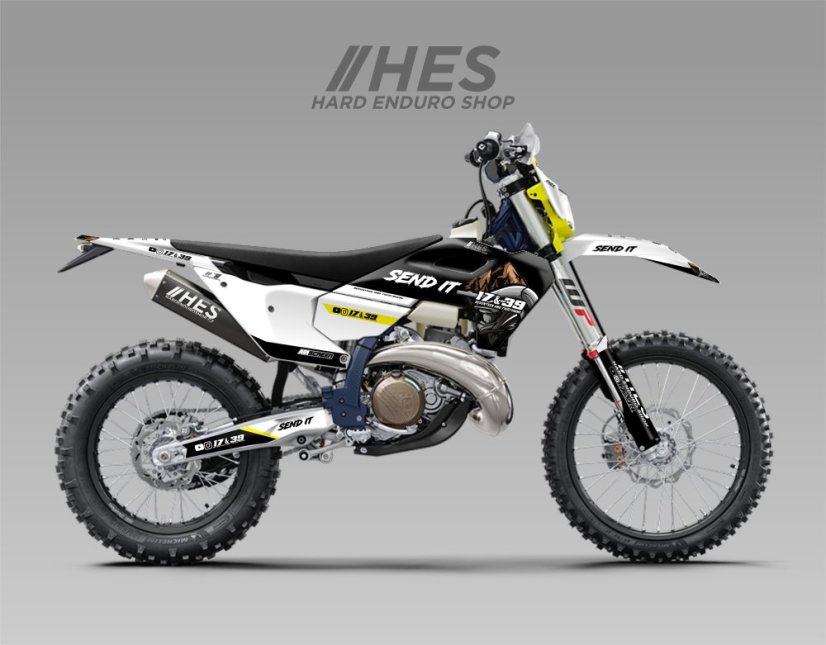 KOMPLET NAKLEJEK (OKLEIN) SEND IT / HES - Husqvarna 2024-> KOMPLET NAKLEJEK (OKLEIN) SEND IT / HES - Husqvarna 2024->