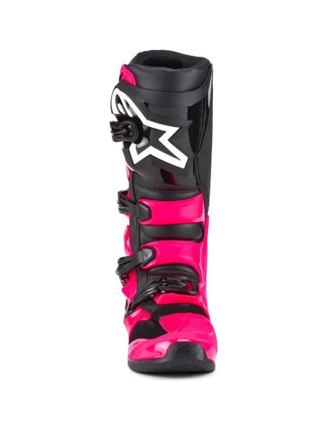 Motokrosové boty ALPINESTARS TECH Růžová fluo - Velikost obuvi: 42