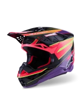 Kask Alpinestars ERA S-M10 Różowy/Fioletowy/Żółty fluo