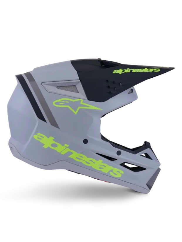 Alpinestars přilba SM3 Radium Šedo/černo/žlutá - Velikost: 2XL