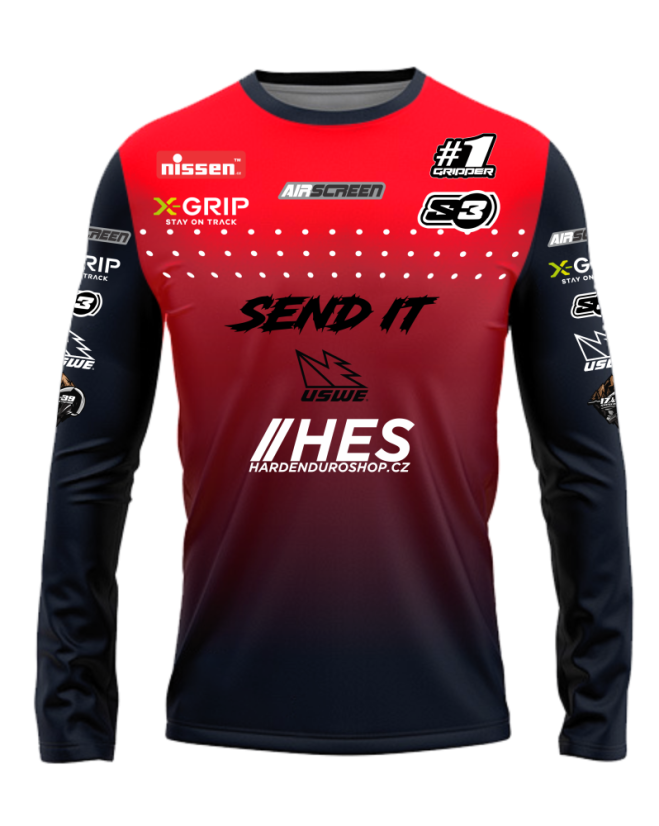 Enduro Dres HES 2025 - Červený