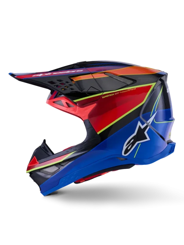 Alpinestars přilba ERA S-M10 Modrá/Červená/Žlutá fluo - Velikost: L