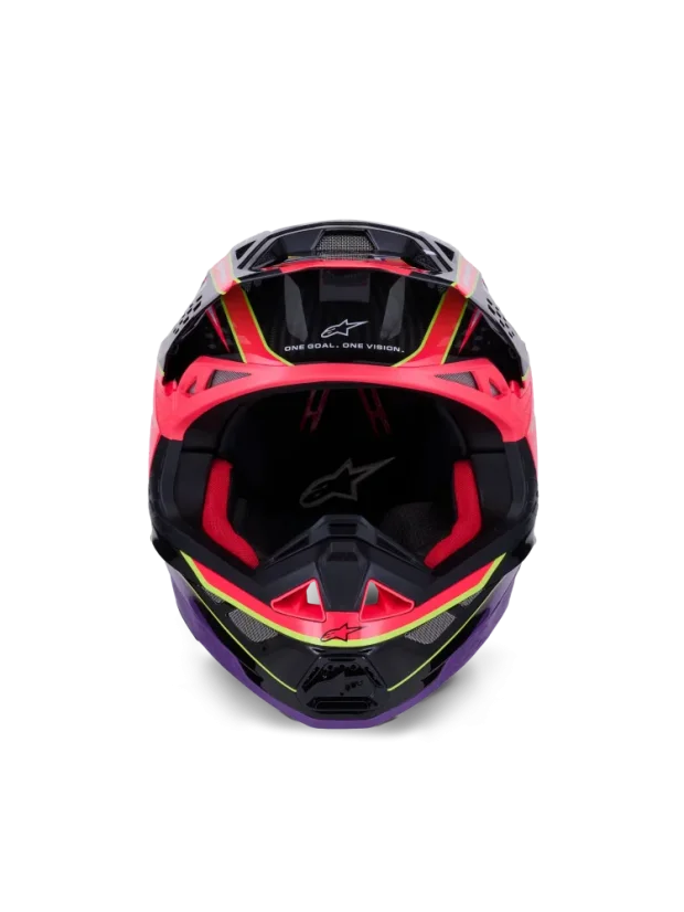 Alpinestars přilba ERA S-M10 Růžová/Fialová/Žlutá - Velikost: M