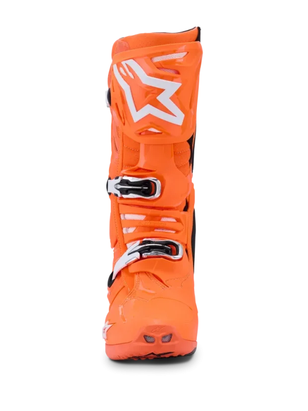 Buty enduro ALPINESTARS  TECH 10 SUPERVENTED pomarańczowy - Rozmiar buta: 42