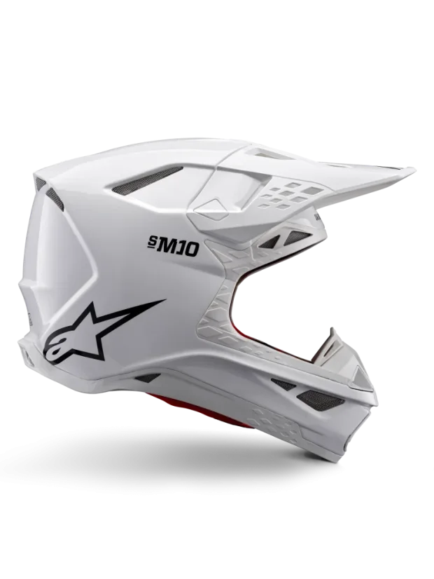 Alpinestars přilba Solid S-M10 Bílá lesklá - Velikost: XL