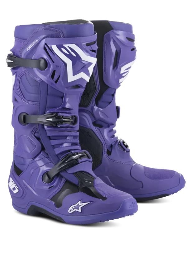 Buty enduro ALPINESTARS  TECH 10 Fioletowy - Rozmiar buta: 40,5