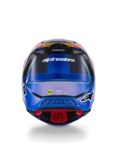 Kask Alpinestars ERA S-M10 Niebieski/Czerwony/Żółty fluo