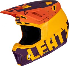 Motokrosová Helma Leatt Moto 7.5 + Brýle Leatt 4.5 Indigo