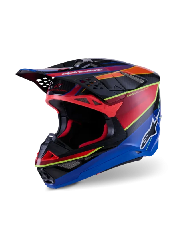 Alpinestars přilba ERA S-M10 Modrá/Červená/Žlutá fluo - Velikost: L
