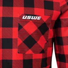 USWE Dres Flannel Long sleeve Červená