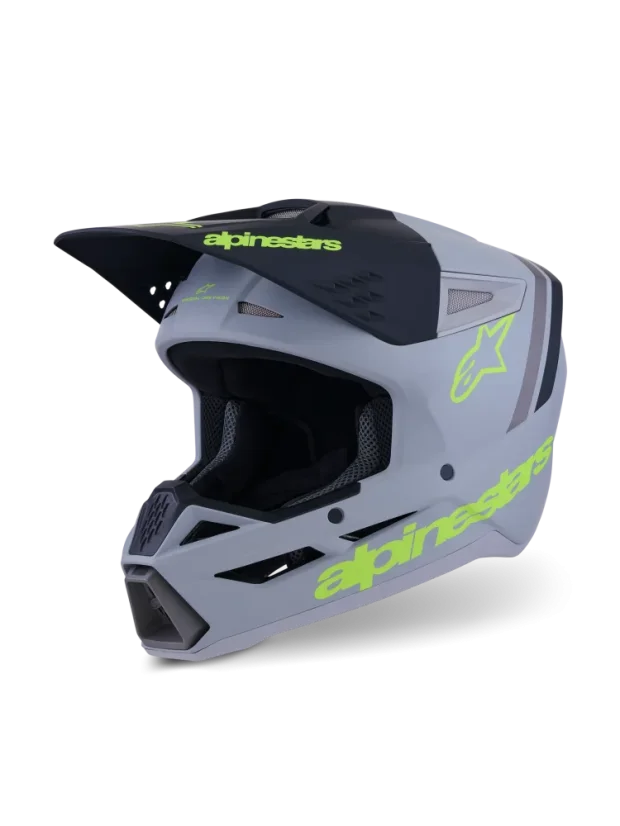 Alpinestars přilba SM3 Radium Šedo/černo/žlutá