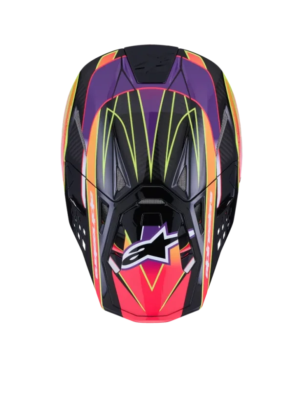 Alpinestars přilba ERA S-M10 Růžová/Fialová/Žlutá - Velikost: S