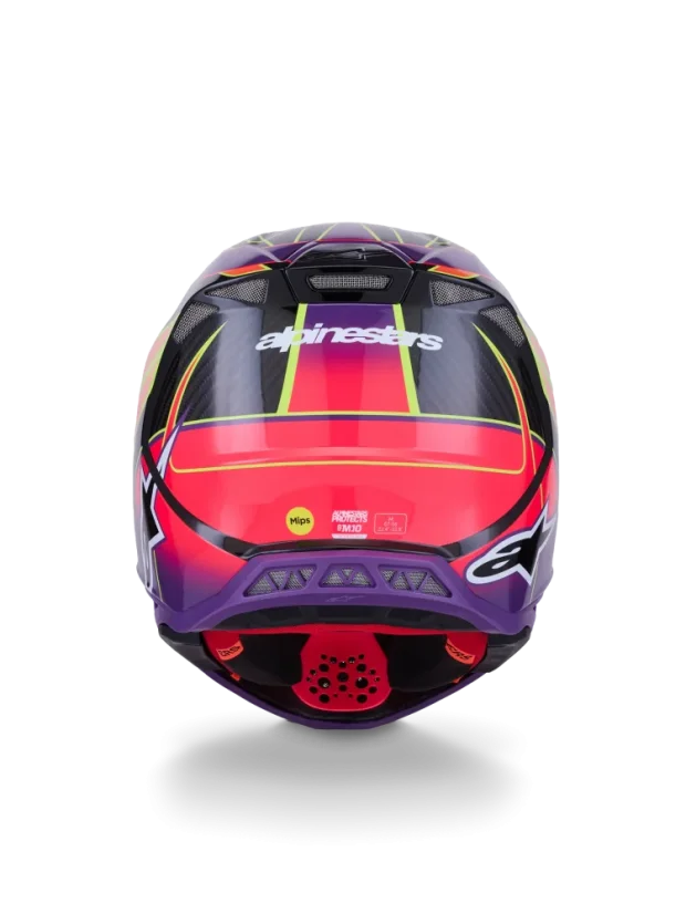 Alpinestars přilba ERA S-M10 Růžová/Fialová/Žlutá - Velikost: S
