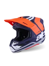 Alpinestars přilba Core S-M7 Oranžová/Modrá