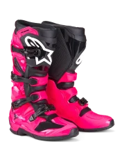 Motokrosové boty ALPINESTARS TECH Růžová fluo