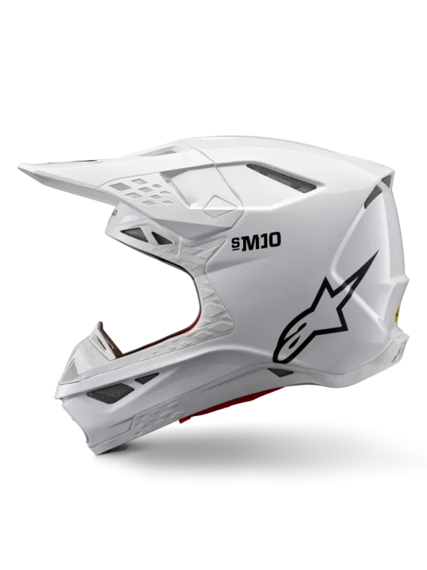 Alpinestars přilba Solid S-M10 Bílá lesklá - Velikost: XL