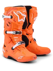 Buty enduro ALPINESTARS  TECH 10 SUPERVENTED pomarańczowy