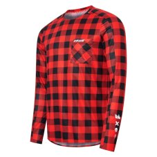 USWE Dres Flannel Long sleeve Červená
